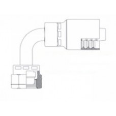 1/4 X 14MM Female 90° Swivel DIN (Light) 